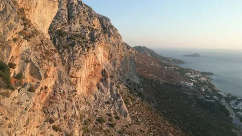 Kalymnos Mountainside Stock Footage 217936002
