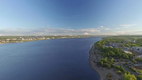 Kama River in summer 스톡 동영상 69980854