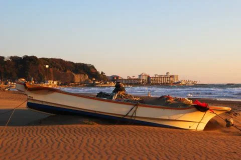 Kamakura beach Foto stock