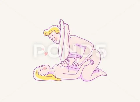 Kamasutra sex position A man on top of the woman from the bottom  