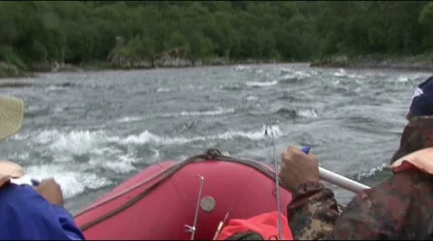 Kamchatka. River. Rafting. Stock Footage 52462436
