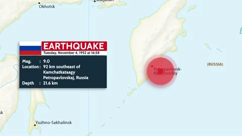 Tsunami footage kamchatka