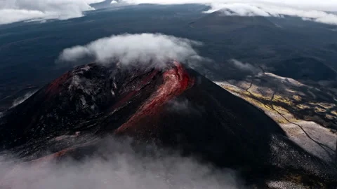 Kamchatka volcano landscape Stock Footage 137030027