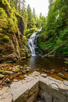 Kamienczyk Waterfall Stock Photos