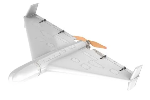 Kamikaze drone, military. 3D rendering Stock Illustration