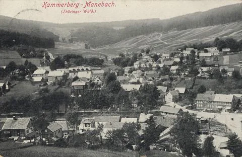 Kammerberg Manebach in Thuringian Forest Thuringia Germany view around 1910 Stock Illustration