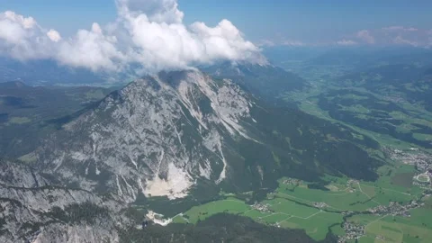 Kammspitz Mitterspitze Summit Cross, Dachstein, Austria Stock Footage 137313014