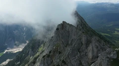 Kammspitz Mitterspitze Summit Cross, Dachstein, Austria Stock Footage 137313179