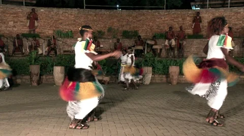 KAMPALA, UGANDA: Black African doing fast booty dance - shaking butt Stock Footage 58967085