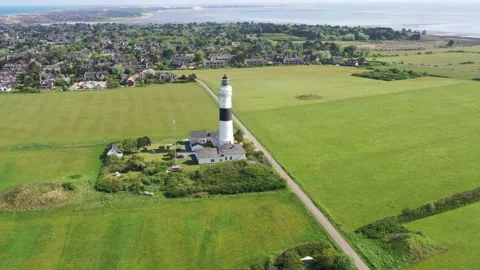 Kampen Leuchtturm 库存影片 194939649