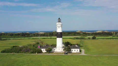 Kampen Leuchtturm 库存影片 194941684