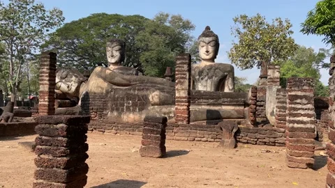 Kamphaeng Phet Historical Park, UNESCO World Heritage site Stock Footage 169977341