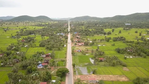Kampot Drone Footage Stock Footage 127726985