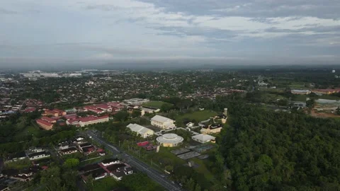 Kamunting Perak township facilities development urbanization traffic clouds Stock Footage 231499030