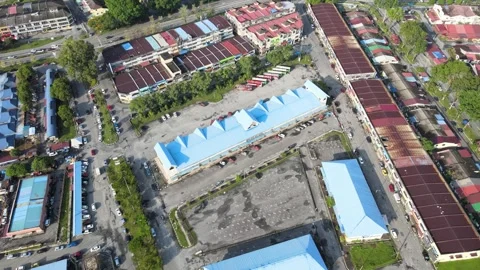 Kamunting Perak township facilities development urbanization market place Stock Footage 241135789