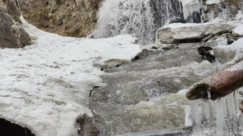 Kamyshlinsky Waterfall in Altai Stock Footage 304979959