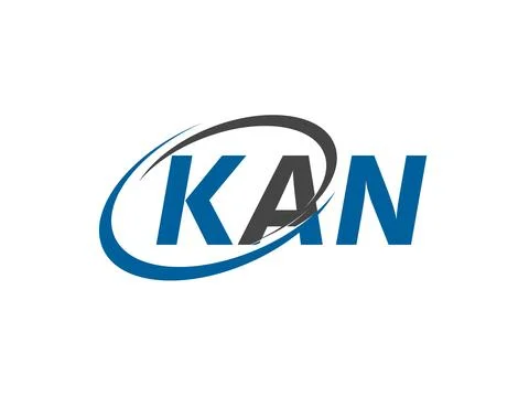 KAN initial letter logo design, vector template Stock Illustration
