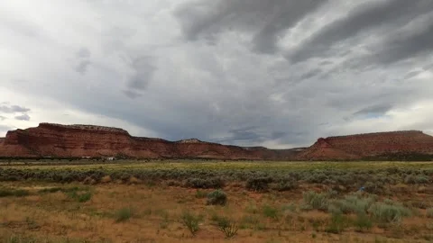 Kanab, Utah August 17 2023 Driving 12458 Kanab Catstair Canyon Point Kanab Stock Footage 339039393