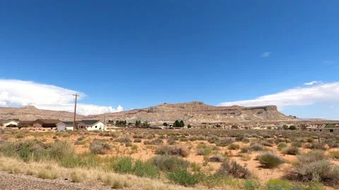 Kanab, Utah August 17 2023 Utah Driving 11209 Toadstool Hoodoos Big Water Stock Footage 339039764