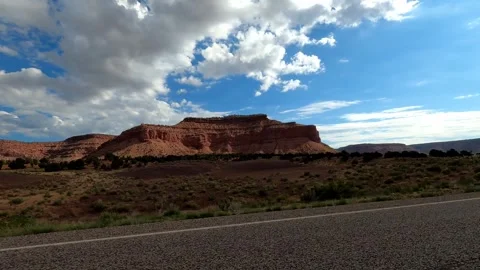 Kanab, Utah August 17 2023 Utah Driving 11187 Kanab Toadstool Hoodoos Stock Footage 339040205