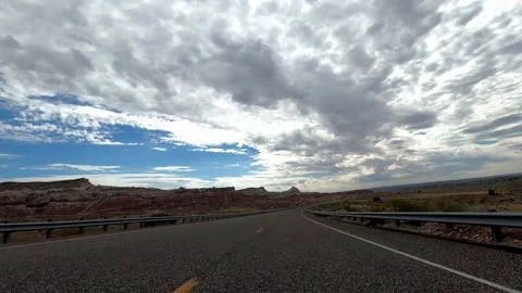 Kanab, Utah August 17 2023 Utah Driving 12472 Timelapse Kanab Toadstool Hoodoos Stock Footage 339040211