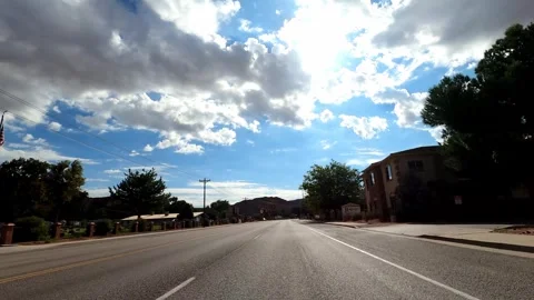 Kanab, Utah August 17 2023 Utah Driving 11253 Kanab Toadstool Hoodoos Stock Footage 339040314