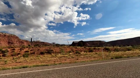 Kanab, Utah August 17 2023 Utah Driving 11189 Kanab Toadstool Hoodoos Stock Footage 339040383