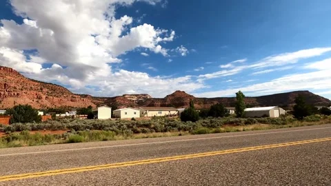 Kanab, Utah August 17 2023 Utah Driving 11193 Kanab Toadstool Hoodoos Stock Footage 339041014