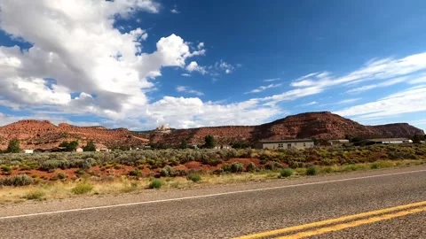 Kanab, Utah August 17 2023 Utah Driving 11195 Kanab Toadstool Hoodoos Stock Footage 339042037