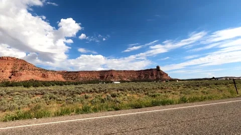 Kanab, Utah August 17 2023 Utah Driving 11197 Kanab Toadstool Hoodoos Stock Footage 339042248