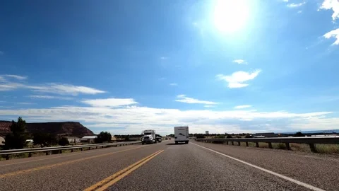Kanab, Utah August 17 2023 Utah Driving 11261 Kanab Toadstool Hoodoos Stock Footage 339042272