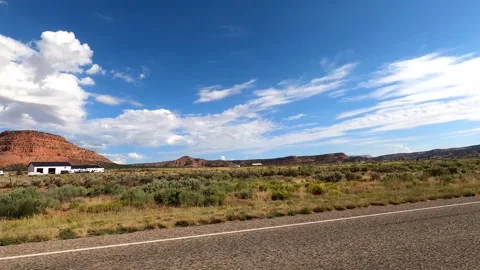 Kanab, Utah August 17 2023 Utah Driving 11199 Kanab Toadstool Hoodoos Stock Footage 339042507