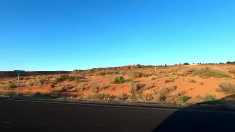 Kanab, Utah August 18 2023 Utah Driving Timelapse Pariah Movie Set Stock Footage 340192788