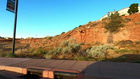 Kanab, Utah August 18 2023 Utah Driving Pariah Movie Set Stock Footage 340194965