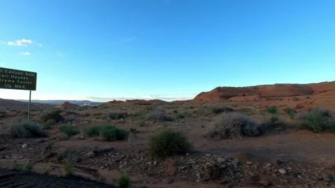 Kanab, Utah August 18 2023 Utah Driving Pariah Movie Set Stock Footage 340195725