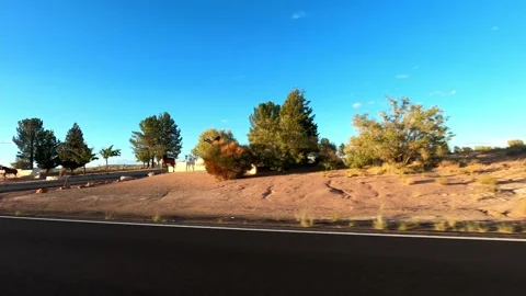 Kanab, Utah August 18 2023 Utah Driving Greenhaven Pariah Movie Set Stock Footage 340196254