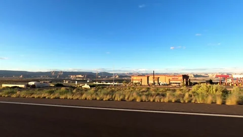 Kanab, Utah August 18 2023 Utah Driving Greenhaven Pariah Movie Set Stock Footage 340196427