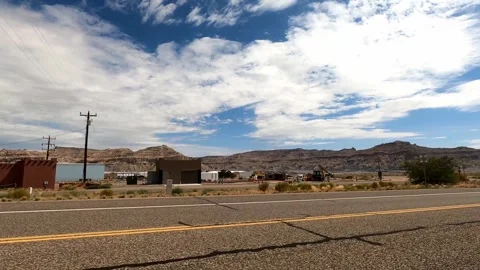 Kanab, Utah August 20 2023 Utah Driving Kanab Big Water Stock Footage 340179008
