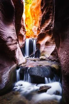 Kanarra Falls 스톡 사진