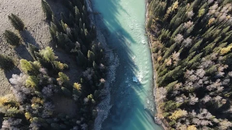 Kanas Lake River Stock Footage 242467350