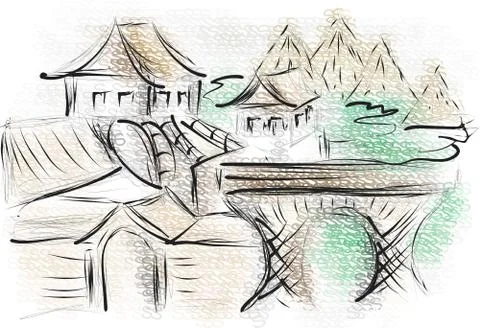 Kanazawa Stock Illustration