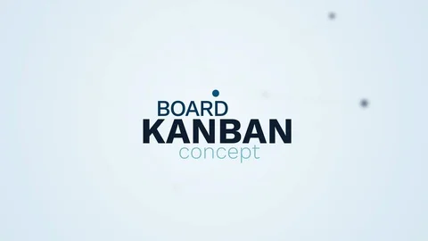 Kanban board concept managing development plan startup process improvement Vídeo Stock 106232964