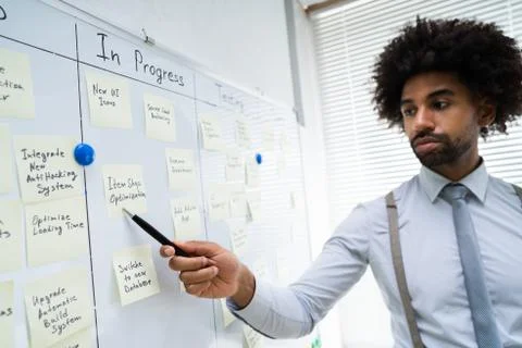 Kanban Board Plan Foto stock