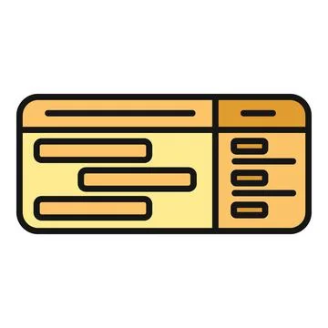 Kanban board task management scheduling icon Stock Illustration