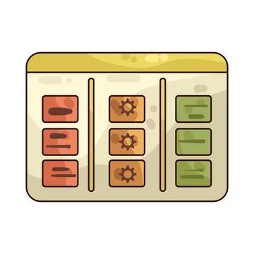 Kanban illustration 스톡 일러스트