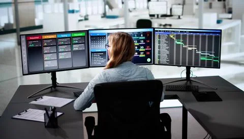 Kanban Project Management Software Stock Photos