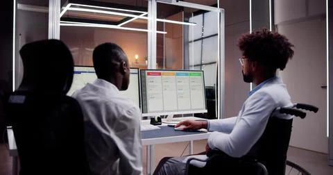 Kanban Project Schedule Management Software App Stock Photos
