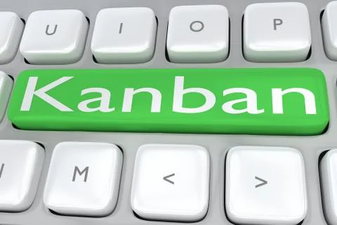 Kanban - technological concept Stock Illustration