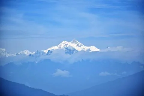 Kanchenjunga mountain Stock Photos