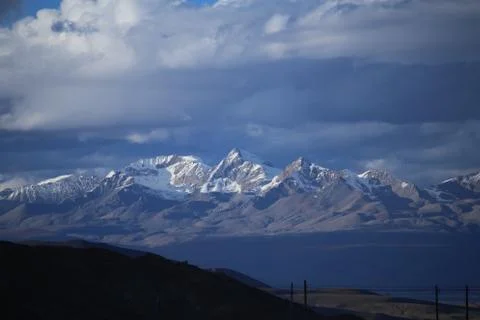 Kanchenjunga The third highest peak in the world Stock Photos